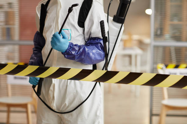 Professional Biohazard Cleanup technician working in Franklin, NE